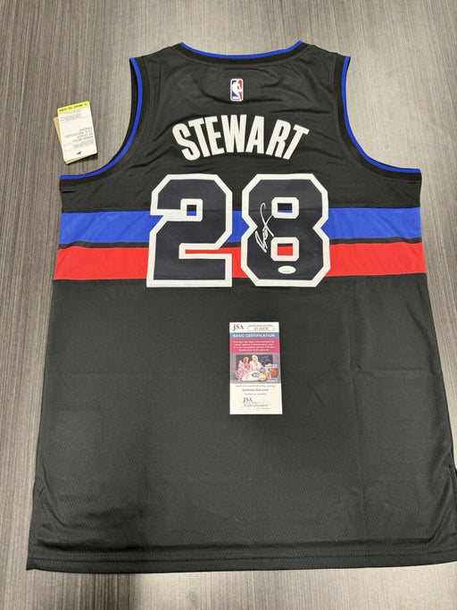 Isaiah Stewart Signed Detroit Pistons Jersey JSA COA