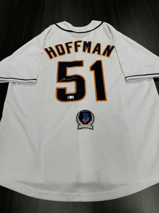 Trevor Hoffman Signed San Diego Padres Custom Jersey Beckett COA