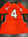 Devin Hester Signed Miami Hurricanes Custom Jersey JSA COA