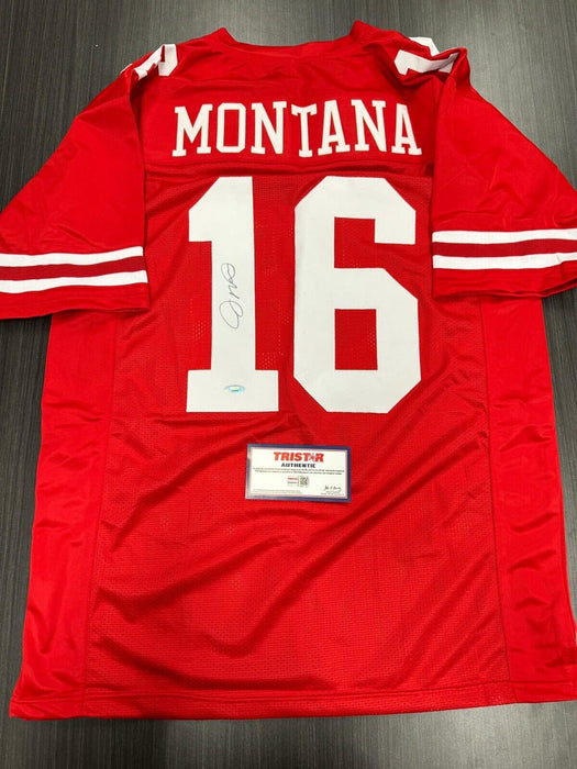 Joe Montana Signed San Francisco 49ers Custom Jersey TRISTAR COA