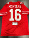 Joe Montana Signed San Francisco 49ers Custom Jersey TRISTAR COA