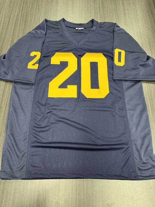 Kalel Mullings Signed Michigan Wolverine Custom Jersey JSA COA