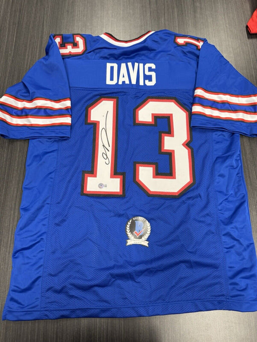Gabe Davis Signed Buffalo Bills Custom Jersey Beckett COA