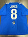 Daniel jones Signed New York Giants Custom Jersey Beckett COA