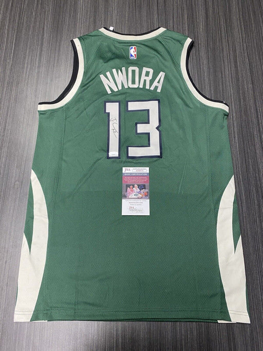 Jordan Nwora Signed Milwaukee Bucks Jersey JSA COA
