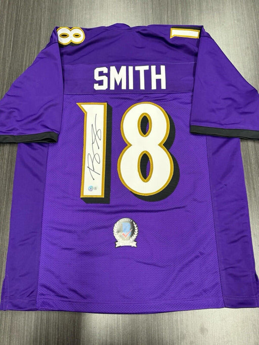 Roquan Smith Signed Baltimore Ravens Custom Jersey Beckett COA