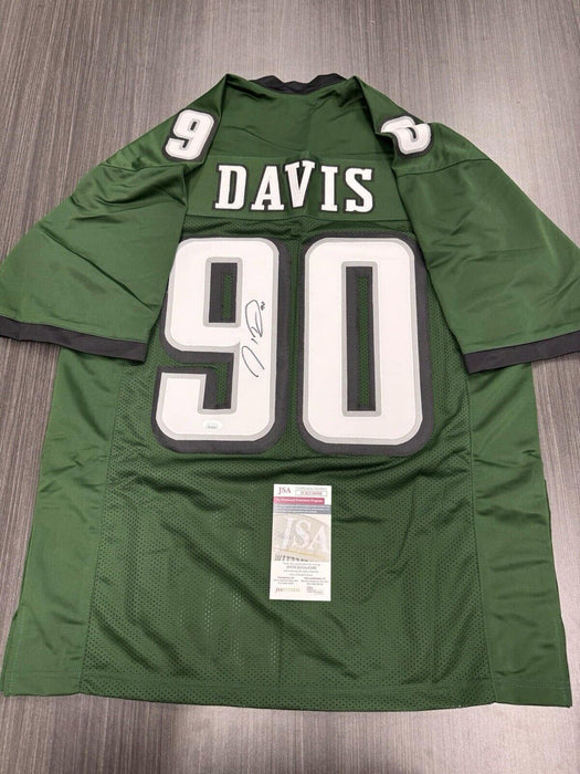 Jordan Davis Signed Philadelphia Eagles Custom Jersey JSA COA