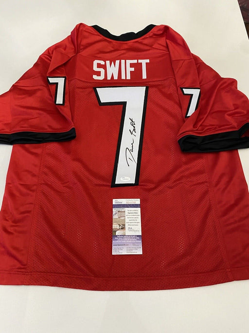 D’andre Swift Signed Custom Georgia Bulldogs Jersey JSA COA