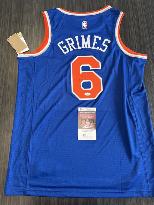 Quentin Grimes Signed New York Knicks Jersey JSA COA