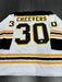 Gerry Cheevers Signed Boston Bruins Custom Jersey JSA COA