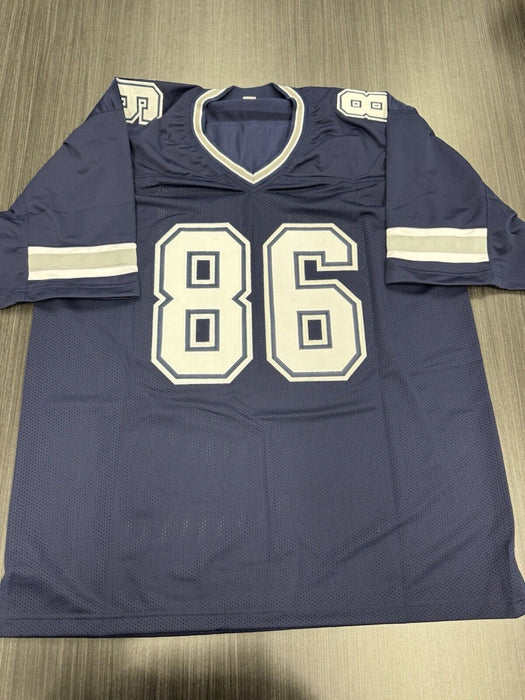 Luke Schoonmaker Signed Dallas Cowboys Custom Jersey Beckett COA 