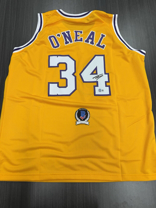 Shaquille O’Neal Signed Los Angeles Lakers Custom Jersey Beckett COA