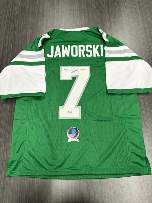 Ron Jaworski Signed Philadelphia Eagles Custom Jersey Beckett COA