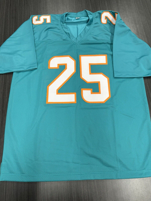 Jaylen Wright Signed Miami Dolphins Custom Jersey Beckett COA