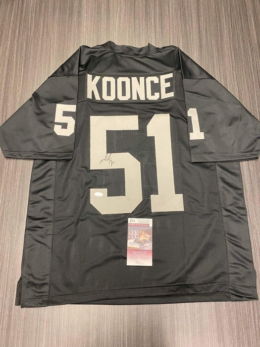 Malcolm Koonce Oakland Raiders Autographed Custom Jersey JSA