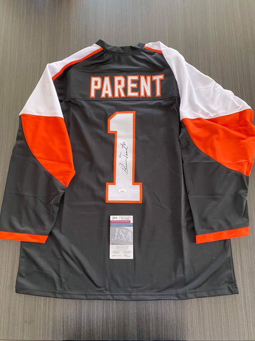 Bernie Parent Philadelphia Flyers Autographed Custom Jersey JSA