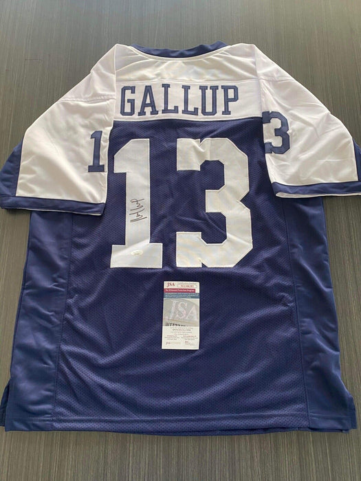 Michael Gallup Dallas Cowboys Autographed Custom Jersey JSA