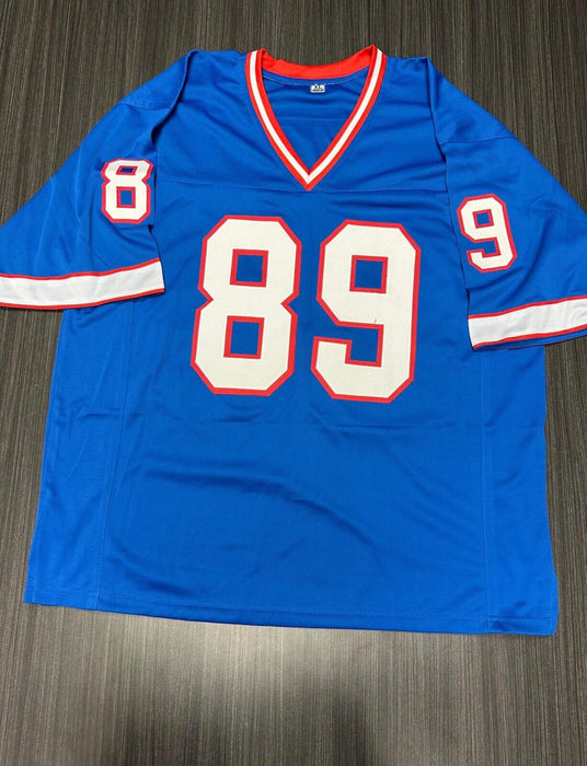 Steve Tasker Buffalo Bills Autographed Custom Jersey JSA