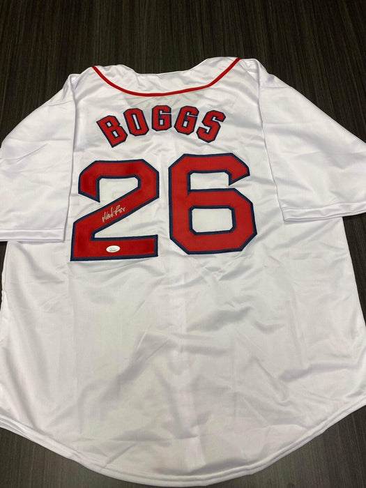 Wade Boggs Boston Red Sox Autographed Custom Jersey JSA