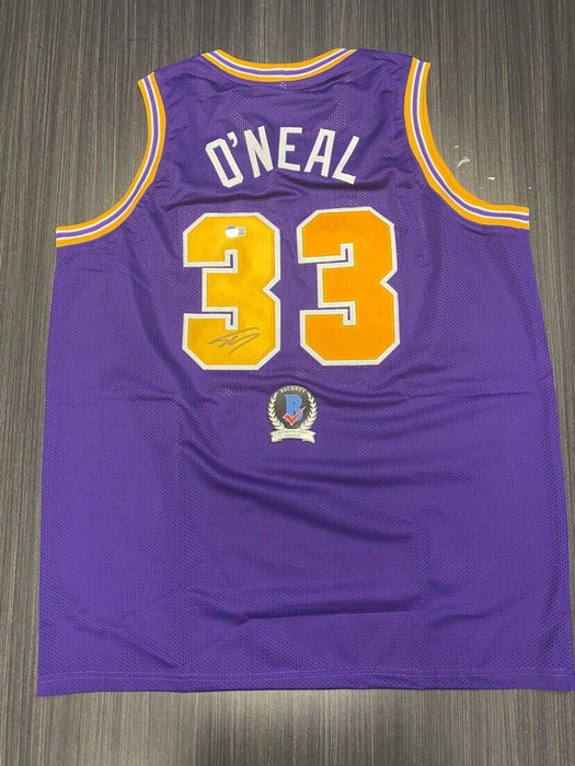 Shaquille O’Neal LSU Tigers Autographed Custom Jersey Beckett