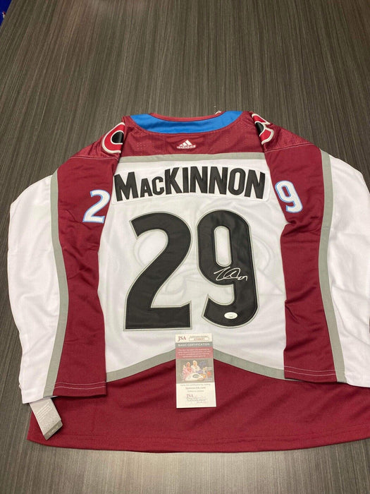 Nathan MacKinnon Colorado Avalanche Autographed Custom Jersey JSA