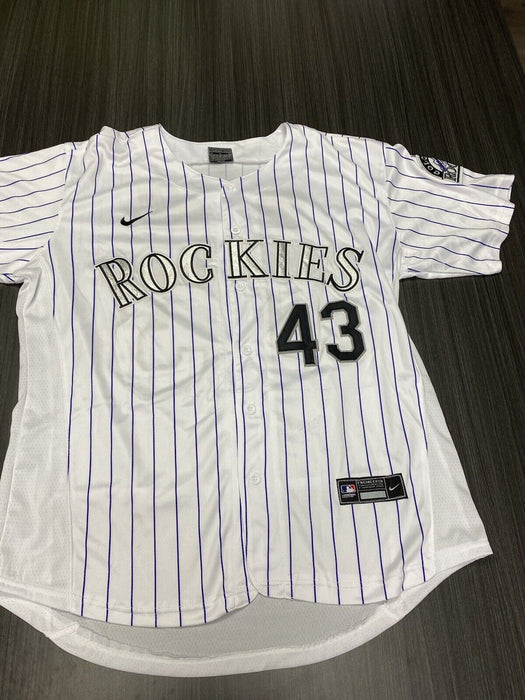 Jhoulys Chacin Colorado Rockies Autographed Custom Jersey JSA