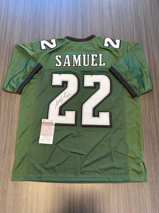 Asante Samuel Philadelphia Eagles Autographed Custom Jersey JSA