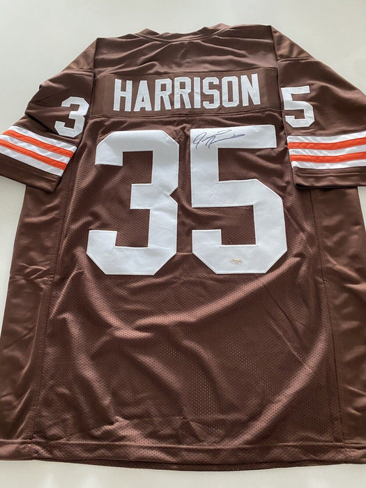 Jerome Harrison Cleveland Browns Autographed Custom Jersey Playball Ink