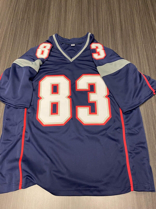 Deion Branch New England Patriots Autographed Custom Jersey Beckett