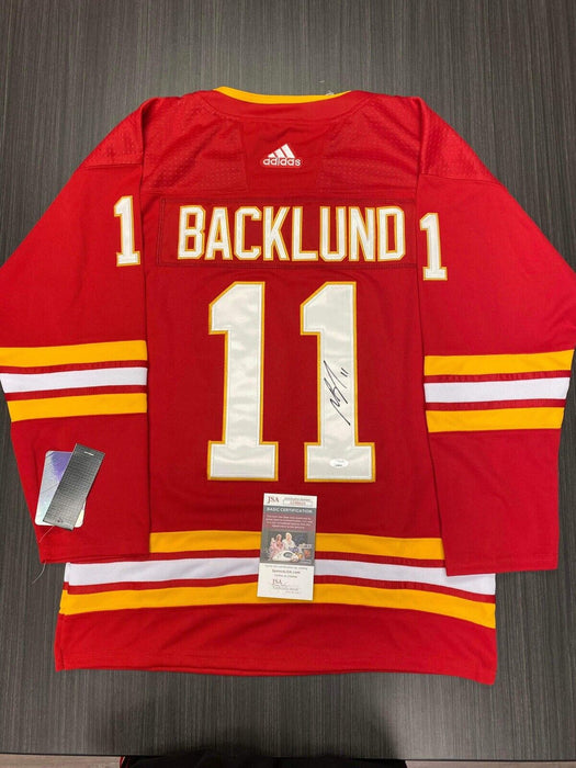 Mikael Backlund Calgary Flames Autographed Custom Jersey JSA