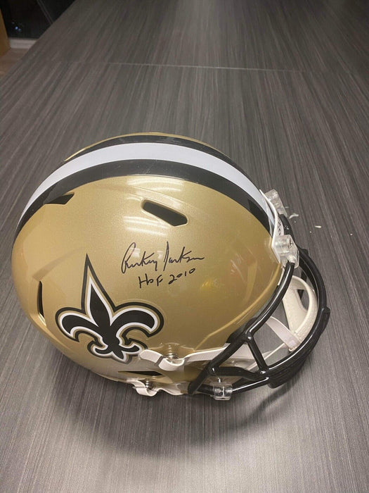 Rickey Jackson New Orleans Saints Autographed  Full Size Helmet Schwartz Inscribed