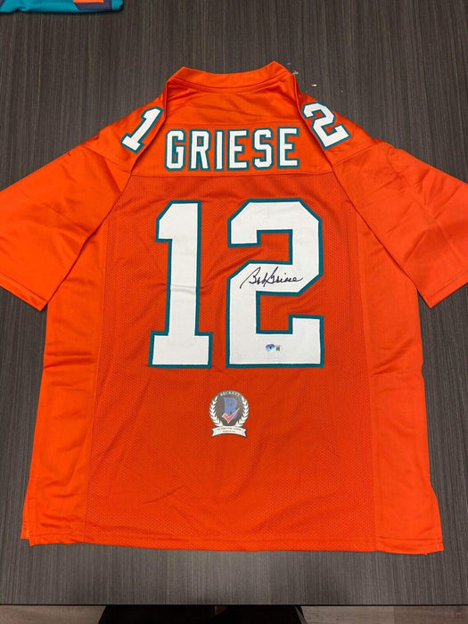 Bob Griese Miami Dolphins Autographed Custom Jersey Beckett