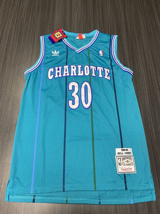 Dell Curry Charlotte Hornets Autographed Custom Jersey JSA