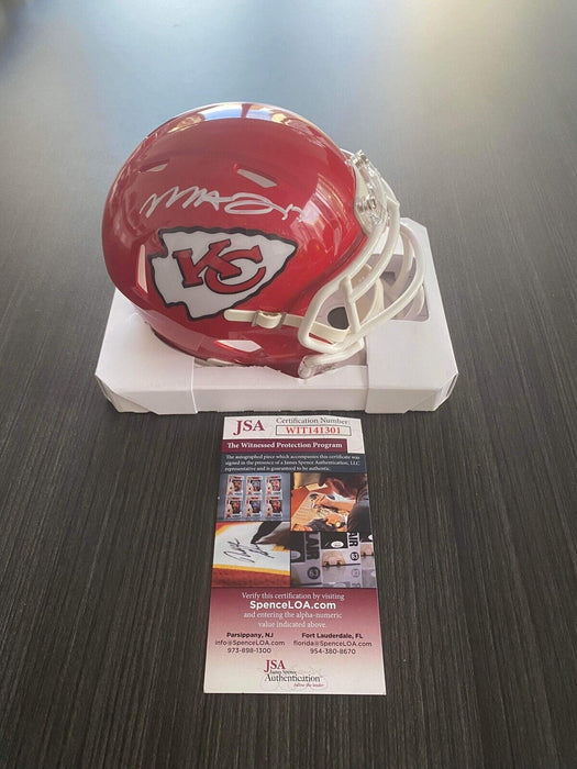 Mecole Hardman Kansas City Chiefs Autographed  Mini Helmet JSA