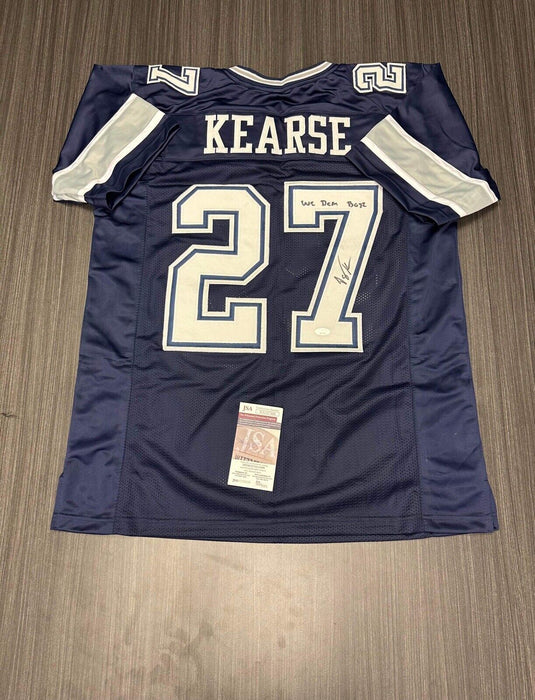 Jayron Kearse Dallas Cowboys Autographed Custom Jersey JSA Inscribed