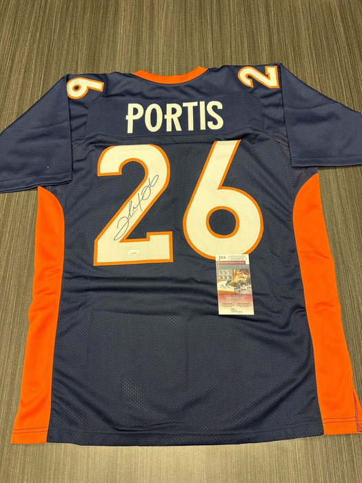 Clinton Portis Denver Broncos Autographed Custom Jersey JSA