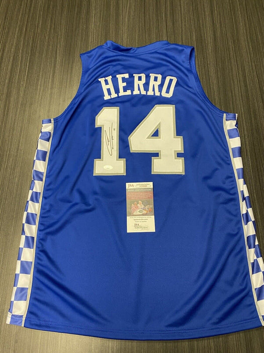 Tyler Herro Kentucky Wildcats Autographed Custom Jersey Beckett