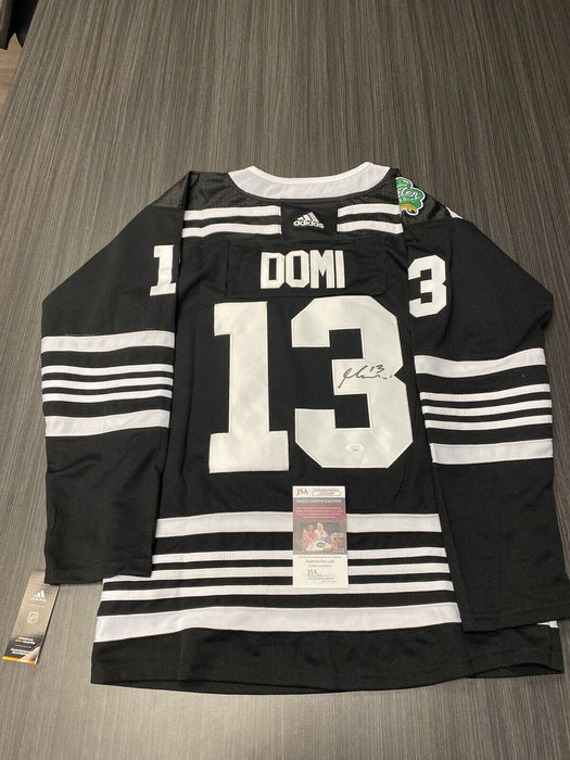 Max Domi Chicago Blackhawks Autographed Custom Jersey JSA