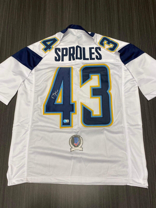 Darren Sproles San Diego Chargers Autographed Custom Jersey Beckett