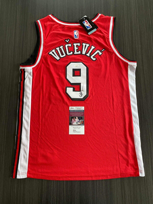 Nikola Vucevic Chicago Bulls Autographed Custom Jersey JSA