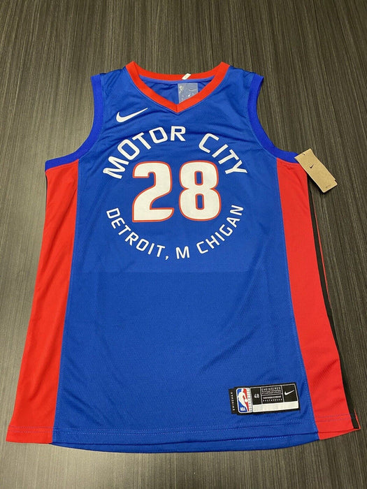 Isaiah Stewart Detroit Pistons Autographed Custom Jersey JSA