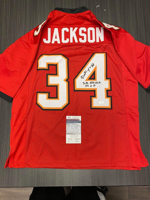 Dexter Jackson Tampa Bay Buccaneers Autographed Custom Jersey JSA Inscribed