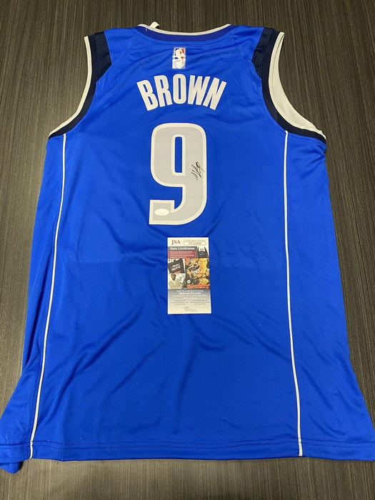 Moses Brown Dallas Mavericks Autographed Custom Jersey JSA