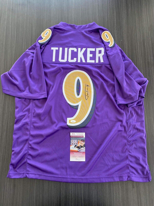 Justin Tucker Baltimore Ravens Autographed Custom Jersey JSA