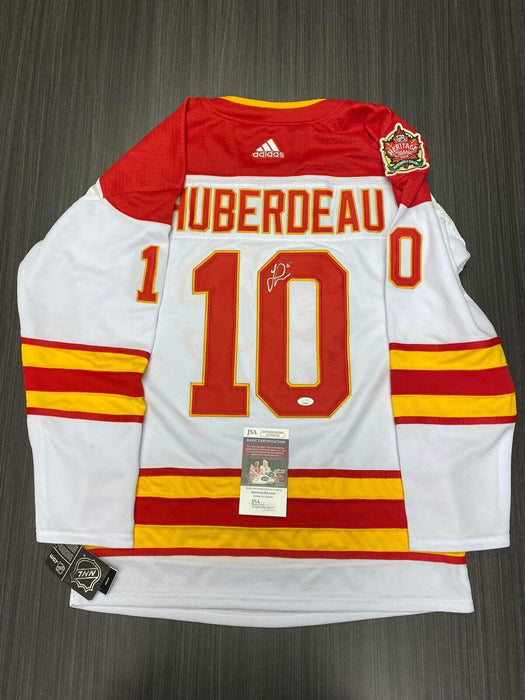 Jonathan Huberdeau Calgary Flames Autographed Custom Jersey JSA