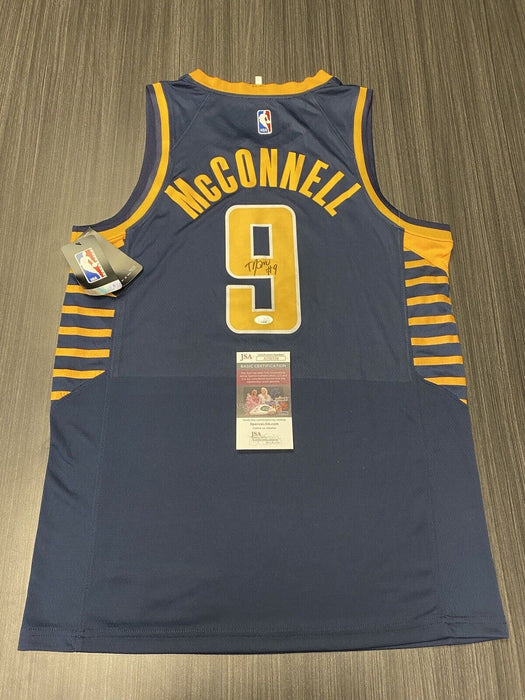 TJ McConnell Indiana Pacers Autographed Custom Jersey JSA