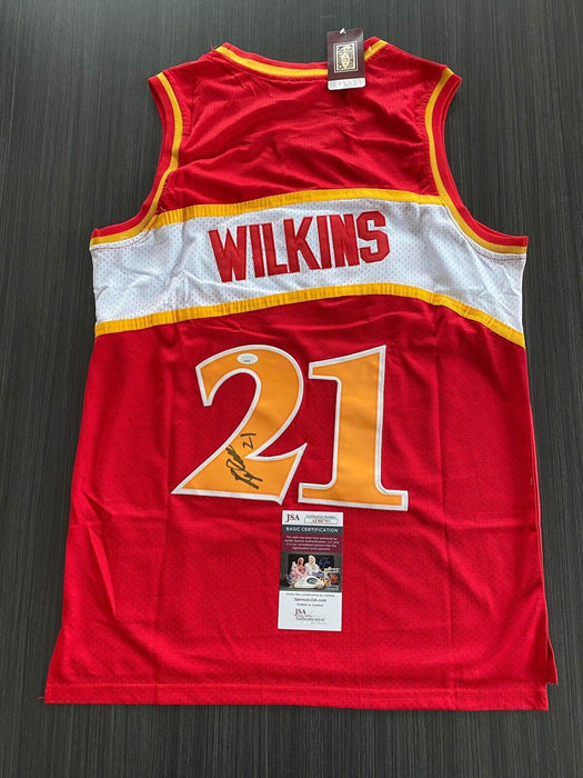 Dominique Wilkins Atlanta Hawks Autographed Custom Jersey JSA