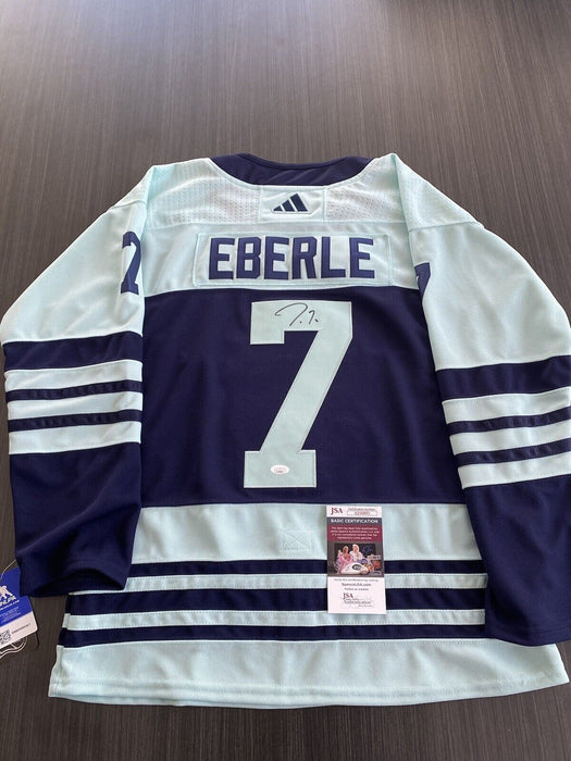 Jordan Eberle Seattle Kraken Autographed Custom Jersey JSA