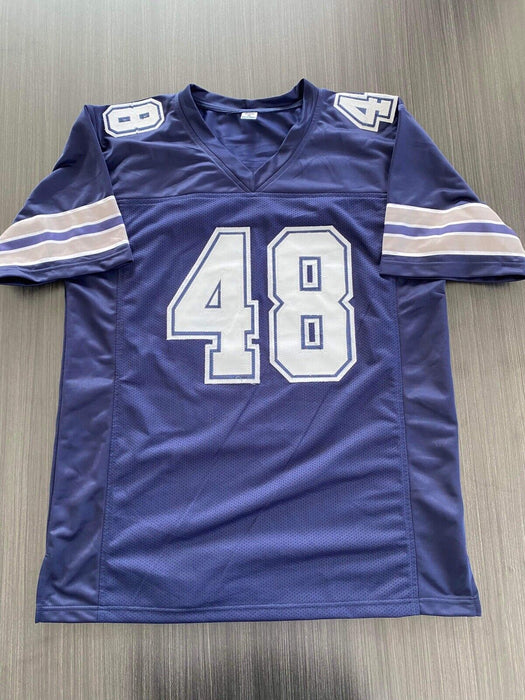 Darryl Johnston Dallas Cowboys Autographed Custom Jersey Beckett