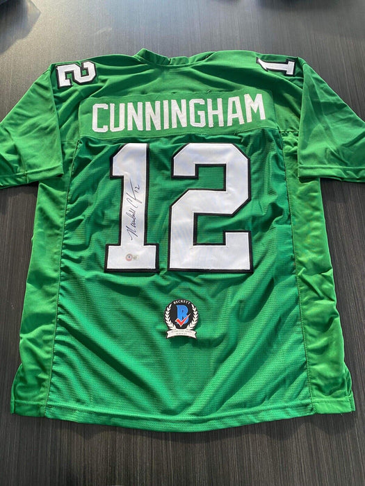 Randall Cunningham Philadelphia Eagles Autographed Custom Jersey Beckett